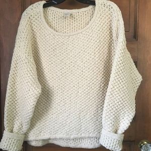 H&M Cozy Knitted Sweater, Cream, Size 8